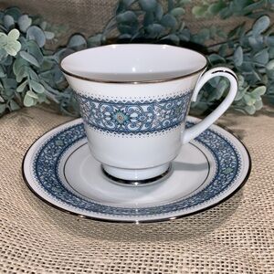 NORITAKE Pattern: Larue Footed Cup & Saucer Set Vintage & Beautiful